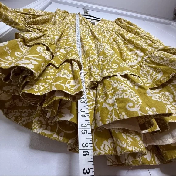 Maeve Anthropologie Floral Long sleeve ruffle dress XS NWT - Picture 9 of 11
